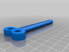 my customized tooth-paste paint tube key household supplies 3d print model - Mito3D