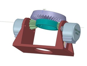 Azimut-über-elevation, differential-pan-tilt in der Robotik 28byj-48 3d print model - Mito3D