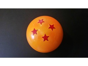 4 star dragonball video games anime dbgt dbs dbz dragon ball 3d print model - Mito3D