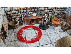 miniature arcane circle games dnd dungeons dragons gaming miniwargaming rpg 3d print model - Mito3D