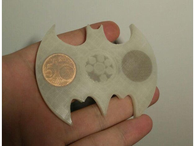 batman fidget spinner juguete de la ue reino unido monedas juguetes mecánicos los rodamientos rodamiento 3D print model - Mito3D