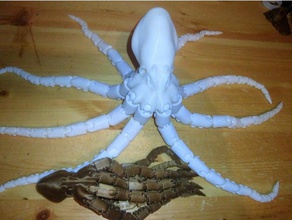 grand conique imprimer la place des tentacules animaux 100mm animal articulés joint à rotule ball jointed le poulpe remixchallenge 3d print model - Mito3D