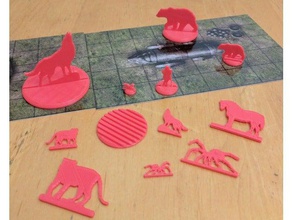 druida animal miniaturas juguetes y accesorios de juego personalizado dungeons dragons las 3d print model - Mito3D