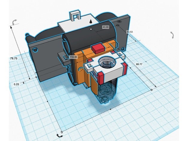 prusa i3 mudança rápida e3d adaptador dual 50mm turbina fãs a impressão 3d 3D print model - Mito3D