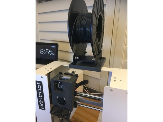 printrbot giocare spool coaster vassoio Le stampanti 3d bobina di filamento titolare porta 3D print model - Mito3D