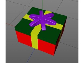 christmas present containers ornament container 3d print model - Mito3D
