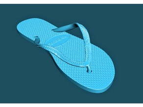 tongs havaianas honte brésilien produit accessoires le de plage 3d print model - Mito3D
