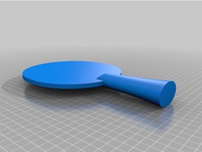 paramétrico de ping pong, raquete esporte & ao ar livre 3d print model - Mito3D