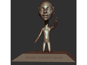 acı adam heykeller insan heykel 3d print model - Mito3D