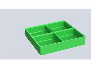 divided organizational parts tray organization divider 3d print model - Mito3D