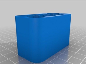 mon personnalisés boîtier de la batterie magnétique bas les conteneurs personnalisé 3d print model - Mito3D