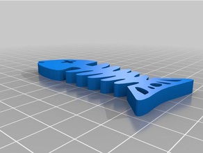 Fisch-Schlüsselanhänger Die 3d-Drucker Fisch keychain 3d print model - Mito3D