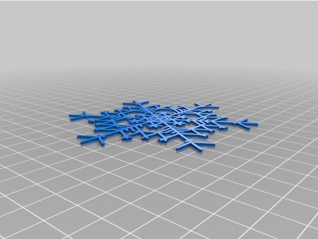 snowflake interactive art customized 3D print model - Mito3D