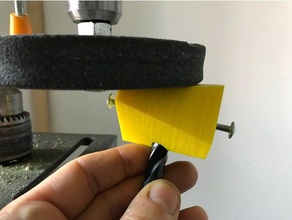 drill bit sharpening block relief angle diy sharpener 3d print model - Mito3D