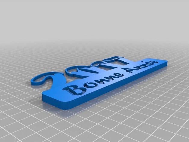 bonne ann e en 2017 3D print model - Mito3D