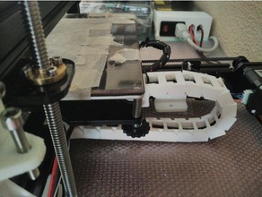cable chain brackets tevo tarantula bed 3d printer parts end mount 3d print model - Mito3D