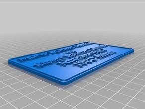 skilt i portachiavi su misura 3d print model - Mito3D