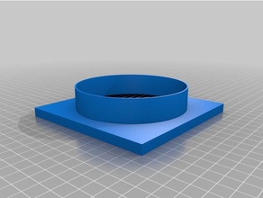 Luft-ventil raster Bad grid tube die Belüftung 3d print model - Mito3D