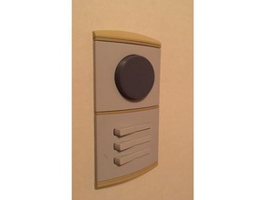dimmer düğmesi uygun fiyatlı klimalı odalar serisi yedek parça kırık anahtarı prenta duo xl schneider electric 3d print model - Mito3D