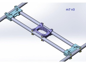 hbot aluminum tubes 20mm 3d printing tests 3d print model - Mito3D