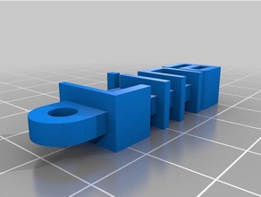 lina keychain organization customized 3d print model - Mito3D