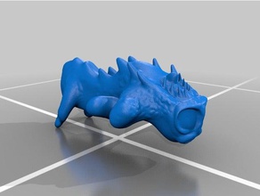 monstruo de pescado criaturas la criatura monster 3d print model - Mito3D