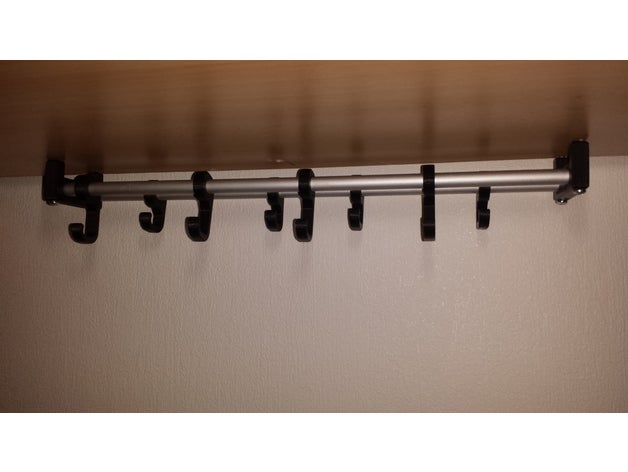 kitchen topmount hanging-hooks rail-system household 3D print model - Mito3D