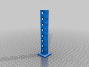 temp calibration tower 195-230 3d printing tests customized 3d print model - Mito3D