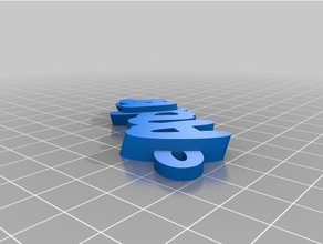 andra-uzak Anahtarlık özelleştirilmiş 3d print model - Mito3D