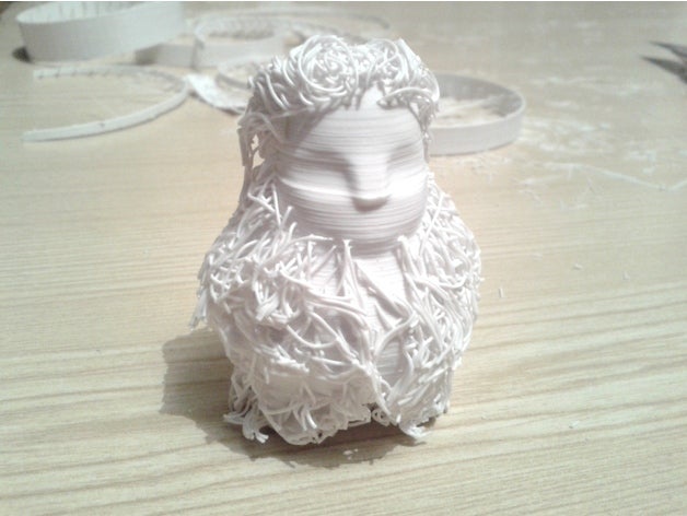 Behaarte zee jeti Kunst haarige remixchallenge leer 3D print model - Mito3D