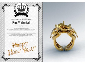 anel de sharon anéis 3d moda jóias jewlery A impressão a acessórios acessório paultini womens 3d print model - Mito3D