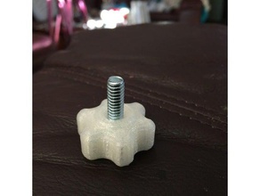 knob quarter-20 stubby diy hold down inserts low profile mpcnc 3d print model - Mito3D