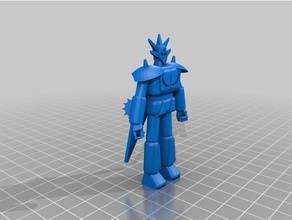 getter g dragão A impressão 3d robô go nagai 3d print model - Mito3D