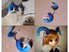 succubus horns art cat doll remixchallenge smartdoll 3d print model - Mito3D