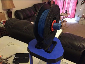 seemecnc eris delta top spool holder 3d printer parts printed filament low friction rostock max v2 3d print model - Mito3D