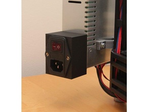 bloc d'alimentation couvercle + interrupteur Imprimante 3d accessoires le fusible inlet de la puissance commutateur 3d print model - Mito3D