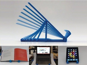 geometrik ayarlanabilir laptop+ stand araçlar remixchallege gadget geometri remix remixchallenge dur 3d print model - Mito3D