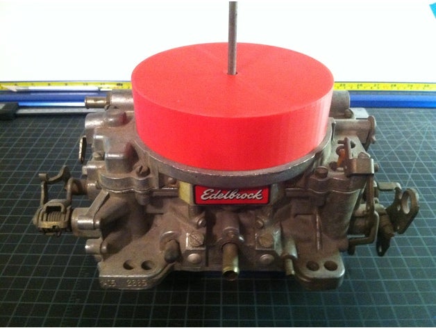 carburador tapa sombrero edelbrock 4 barril de la automoción 3D print model - Mito3D