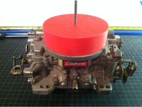 carburateur couvercle de chapeau edelbrock 4 baril l'automobile 3d print model - Mito3D