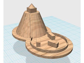 motte bailey château bâtiments et structures l'histoire historyproject 3d print model - Mito3D