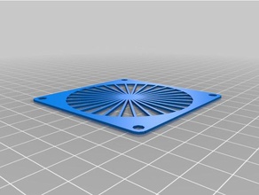 my customized parametric aperture fan grill 3d print model - Mito3D