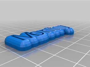 meu texto personalizado ímã sinais e logotipos 3d print model - Mito3D