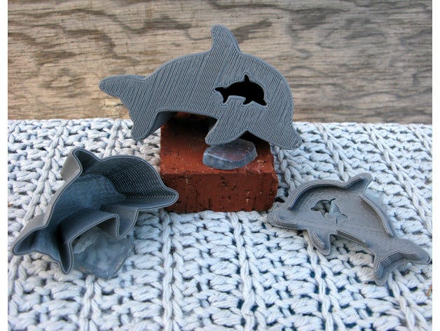 Yunus balığı kutuları kaplar openscad 3D print model - Mito3D