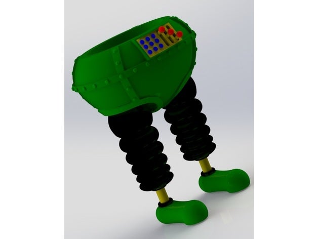 falsche Hose - wallace gromit Modell-Roboter 3d-drucken Spielzeug wallace, grommit 3D print model - Mito3D