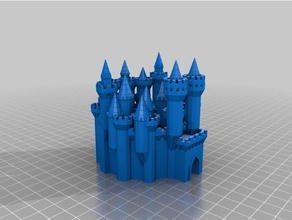 castelo no rock edifícios e estruturas personalizado 3d print model - Mito3D