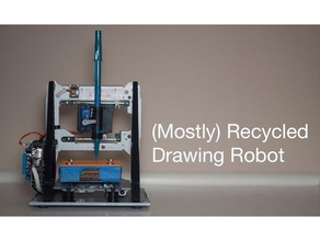 mostly recycled drawing robot diy arduino cnc drawbot gcode pen plotter 3d print model - Mito3D
