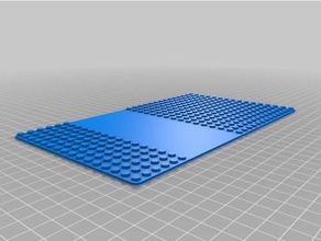 özelleştirilmiş lego uyumlu groundplates benim str inşaat oyuncaklar 3d print model - Mito3D