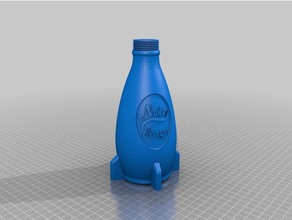 fallout 4 nuka orange twisted cap bottle props world 3d print model - Mito3D