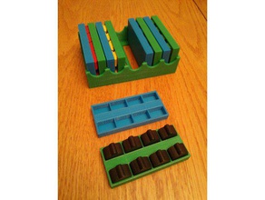 carcassonne meeple organizer toy & game accessories boardgame tabletop 3d print model - Mito3D