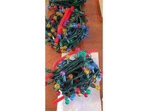 +3 caddy tangle slaying holiday version organization christmas lights 3d print model - Mito3D